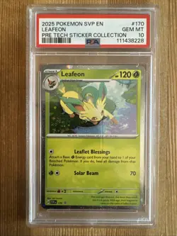 Leafeon - SVP170 - Pokemon Scarlet & Violet Promo Ultra Rare Holo PSA 10 - Image 1
