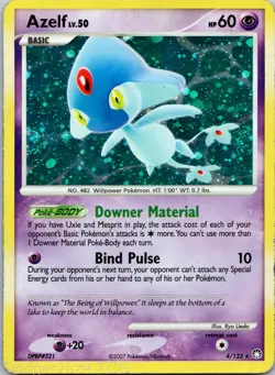 Azelf 4/123 Holo Rare Mysterious Treasures Pokemon MP - Image 1