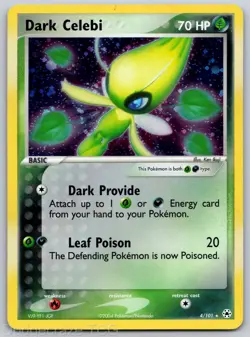 Dark Celebi 4/101 Holo Rare Hidden Legends Pokemon LP - Image 1