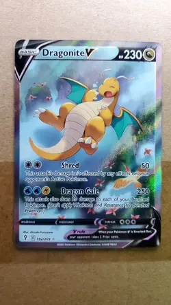 Dragonite v Alternate Full Art Evolving Skies 192/203 Ultra Rare Pokemon TCG - Image 1