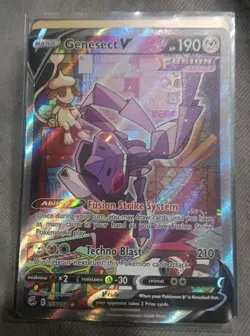 Pokemon TCG Genesect V Fusion Strike 255/264 Ultra Rare Full Art Holo 190 HP - Image 1