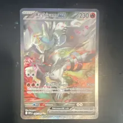 Reshiram ex 166/086 Sv: White Flare Full Art Holo SIR 230 HP EN - Image 2