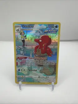 NM OCTILLERY 2022 Pokemon Brilliant Stars FULL ART Holo Ultra Rare POKEMON TG03 - Image 1
