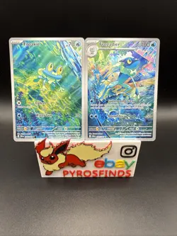 Froakie 088/086 Frogadier 089/086 Chaos Rising Illustration Rares Full Art Holo - Image 1