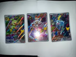 Series 2 First Partner Illustration, Pokemon Grookey, Scorbunny, Sobble In Hand - Image 1