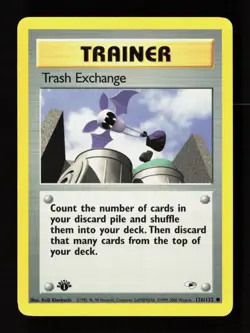 Trash Exchange 126/132 Common Gym Heroes Pokemon 1st Edition Near Mint - Image 1