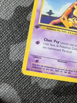 Pokemon French 1st Edition Abra Base Set #043/102 - Image 2