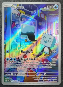 Eiscue Illustration Rare Holo - 205/193 - Paldea Evolved Pokemon 2023 TCG - Image 2