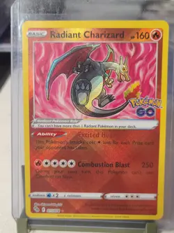 Radiant Charizard 011/078 Pokemon GO Holo - Image 1