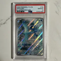 2025 POKEMON JTG EN ILLUSTRATION RARE ARTICUNO #161 PSA 10 GEM MINT - Image 1
