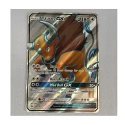 Pokemon Tauros GX 144/149 SM Base Set Ultra Rare Full Art Holo - Image 1