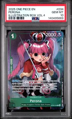One Piece Perona Promo Illustration Box Vol. 4 034 Alternate Art PSA 10 Gem Mint - Image 1