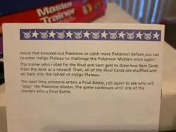 1998 Pokemon Master Trainer Board Game Instruction Booklet 1st Edition - Image 5