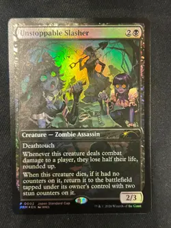 MTG Foil Unstoppable Slasher MTG Japan Standard Cup PROMO Anime Artwork ENGLISH - Image 2