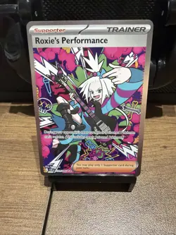 2026 Pokemon Chaos Rising Roxie's Performance 121/86 SIR Rare New - Image 1
