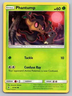 Phantump 6/145 Common Guardians Rising Pokemon Lightly Played - Image 1