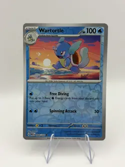 Wartortle 008/165 - Reverse Holo Scarlet & Violet 151 Pokemon TCG NM - Image 1