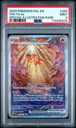 PSA 9 Chi-Yu ex 259/193 English Pokemon Paldea Evolved Special Illustration Rare - Image 1