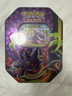 Pokemon TCG Mega Gengar Moonlit Tin Factory Sealed Brand New - Image 1