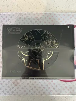 Pokemon TCG Sword & Shield Zacian ETB Elite Trainer Box Plus Factory Sealed - Image 1