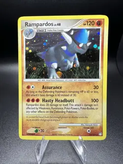 Pokemon TCG Rampardos Mysterious Treasures 33/123 Exclusive Cosmos Holo Rare LP - Image 1