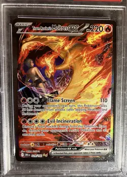 POKEMON PSA 10 TEAM ROCKET'S MOLTRES EX #229 DESTINED RIVALS - Image 3