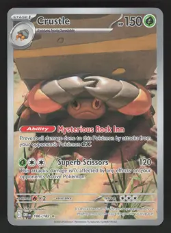 Crustle 186/182 Pokemon TCG SV10: Destined Rivals NM - Image 1