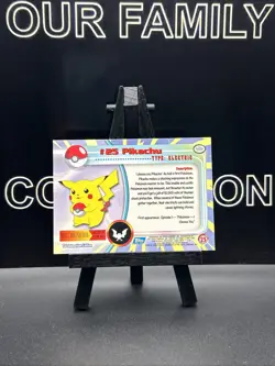 Pikachu #25 1999 Pokemon TV Animation Edition Blue Logo Topps Non Holo - Image 4