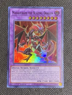 YuGiOh! - Masquerade The Blazing Dragon MP22-EN208 Super Rare 1st Edition NM - Image 1