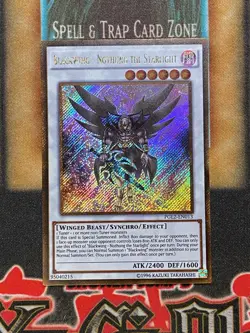 Yugioh Blackwing - Nothung the Starlight PGL2-EN013 Gold Secret Rare NM - Image 1