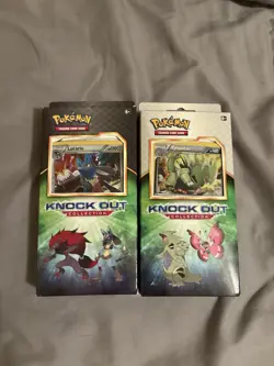 Pokemon KnockOut Collection Tyranitar & Lucario Set 2 Boxes - 4 Packs and Promos - Image 1