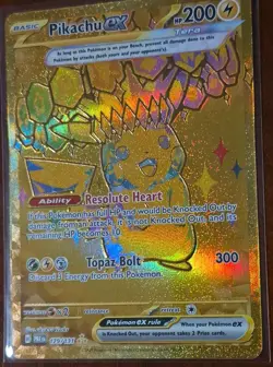 Pokemon TCG Pikachu EX Hyper Rare Card 179/131 Prismatic Evolutions NM Condition - Image 1