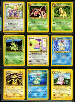 2000 Pokemon NEO GENESIS Set COMPLETE Uncommon Common NON HOLO Cards Lot NM MINT - Image 2