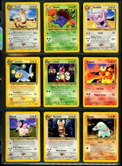 2000 Pokemon NEO GENESIS Set COMPLETE Uncommon Common NON HOLO Cards Lot NM MINT - Image 3