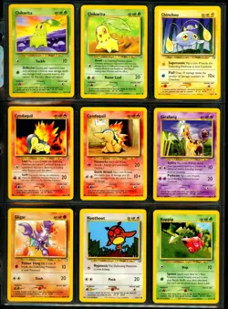 2000 Pokemon NEO GENESIS Set COMPLETE Uncommon Common NON HOLO Cards Lot NM MINT - Image 5