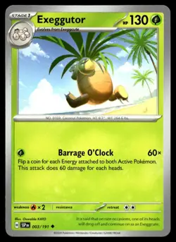 Exeggutor 3/191 Pokemon Card Surging Sparks Uncommon 130 HP Near Mint KH - Image 1