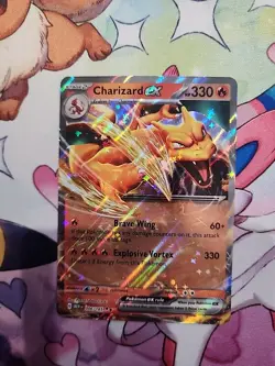 Pokemon TCG Charizard EX Scarlet & Violet Holo Double Rare Card 006/165 - Image 2