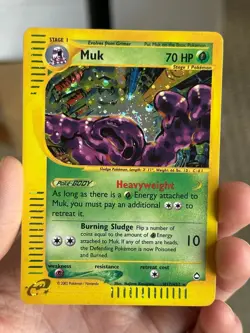 MUK H17/H32 Aquapolis HOLO SWIRL E-Reader rare Pokemon TCG card NM+ CLEAN! - Image 2