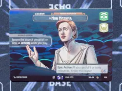 Star Wars Unlimited: Mon Mothma - Forming a Coalition (Showcase) SEC 1029 - Image 2