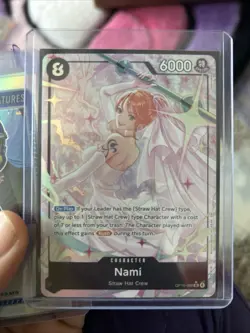 Bandai One Piece Card Game Nami OP15-008 SEC Alt Art Holo 8 Cost 6000 ENG - Image 4