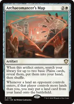 MTG Archaeomancer's Map 0136 Strixhaven SOC NM - Image 1