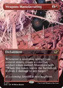 MTG - Weapons Manufacturing - Borderless - Edge of Eternities - Magic - Image 1