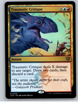 MTG - Secrets of Strixhaven #239 Traumatic Critique - Rare - Image 1