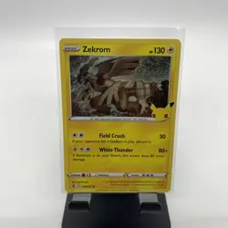 Zekrom - 25th Anniversary Pokemon Celebrations TCG - NM HOLO RARE 010/025 - Image 1