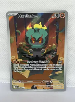 Marshadow 146/132 Illustration Rare, Mega Evolution, Full Art Holo, Pokemon - NM - Image 1