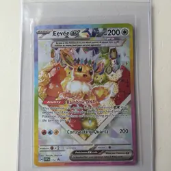 Pokemon TCG Eevee EX 174 Prismatic Evolutions Black Star Promo Card - Image 1
