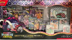 Pokemon TCG PALDEAN FATES Great Tusk Iron Treads Ex Premium Collection ✅ IN HAND - Image 1