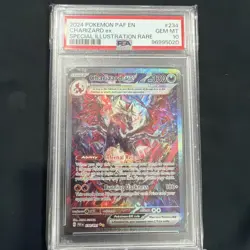 2024 POKEMON PAF EN-PALDEAN FATES SPECIAL ILLUSTRATION RARE CHARIZARD EX PSA 10 - Image 1