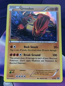 Pokemon Groudon XY52 Holo Rare Black Star Promos 2015 - Image 1