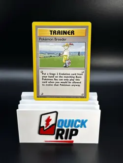 Pokemon TCG Pokemon Breeder 76/102 Base Set Trainer LP $1 Shipping! - Image 1